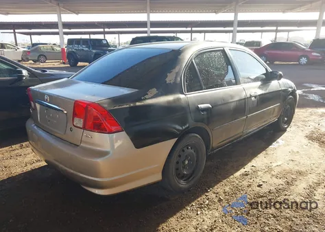 2004 Honda Civic Lx from USA, damaged, VIN 1HGES16554L001126